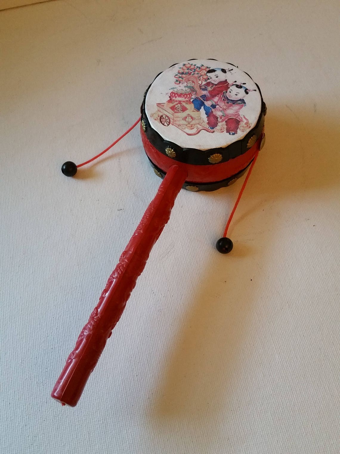 Chinese toy drum noisemaker Etsy