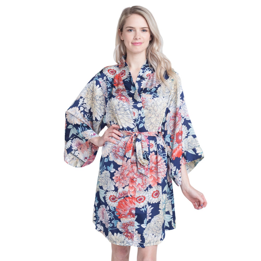 Floral Bridesmaid Robes for Getting Ready / Bridal Kimono | Etsy