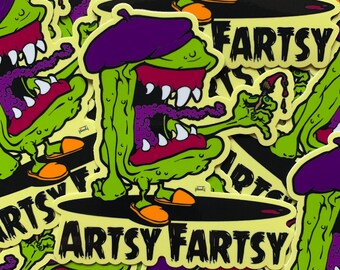 Artsy Fartsy 4" Sticker