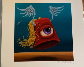 Beware the Winged Fez Archival Giclee Print