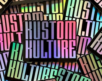 Kustom Kulture Holographic Stickers