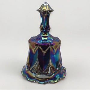 Fenton Vintage Amethyst Carnival Glass Bell