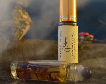 fairy perfume, roll on perfume oil, samhain gift, hedge witch