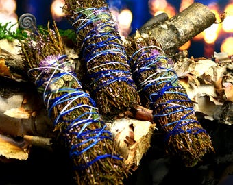scotland thistle, juniper bundle, house cleansing, witchy gifts for best friend
