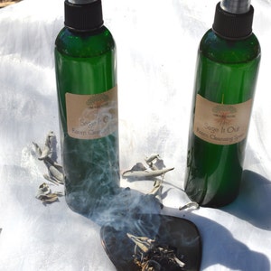 Sage It Out, sage spray, energy clearing, holistic gifts, holistic gift, pagan gift, wicca image 3