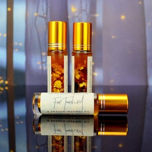 perfume oil roll on, winter solstice, dragon lover