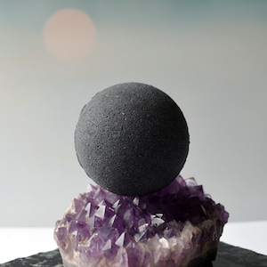 black bath bomb, halloween bath bombs, halloween, samhain, gift for best friend female