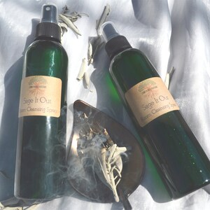 Sage It Out, sage spray, energy clearing, holistic gifts, holistic gift, pagan gift, wicca image 2