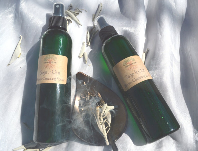 Sage It Out, sage spray, energy clearing, holistic gifts, holistic gift, pagan gift, wicca image 2