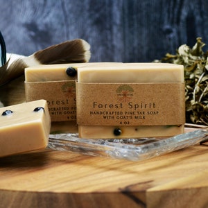 jabón casero, jabón de alquitrán de pino, litha, regalo de novio