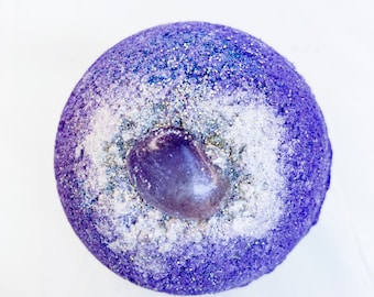 Crystal Bath Bomb, Amethyst, Mothers Day, Gift for Mom