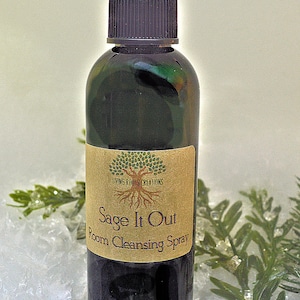 Sage It Out, sage spray, energy clearing, holistic gifts, holistic gift, pagan gift, wicca image 1