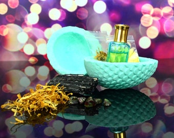 bomba de baño de dragón, regalo de samhain, paquete de atención para ella