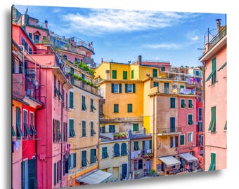 Cinque Terre Italy Photo, Colorful Buildings Wall Art, Italy Coastal Village Print, Cinque Terre Photography, Italian Hill Town Artwork