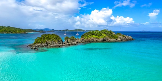 Two Boats in Trunk Bay