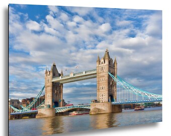 London Tower Bridge Print, Tower Bridge Photography, London Cityscape Wall Art, England Travel Photo, Thames River Landmark Art