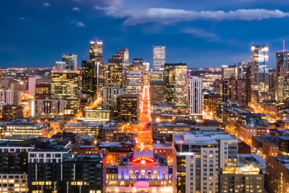 Denver Union Station Dusk