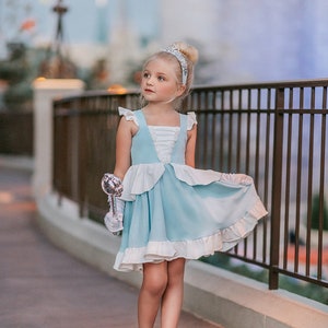 READY TO SHIP,Cinderella dress,princess dress, cinderella cosplay,twirl dress,cinderella birthday dress,halloween costume,birthday