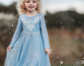 READY TO SHIP,Girls Elsa Ballgown,Elsa Costume,Frozen Princess Dress,Halloween Costume,Disney Princess Dress,Frozen Birthday Party,Frozen 2