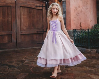 READY TO SHIP,Rapunzel dress,Rapunzel girls dress,rapunzel costume,rapunzel birthday dress,Princess dress girls,purple dress,tangled dress