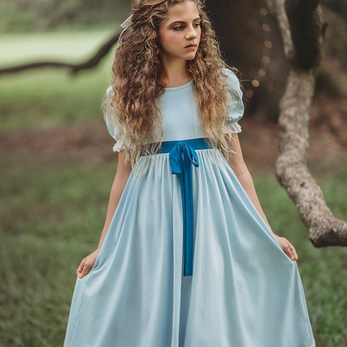 Wendy Darling Costume,Girls Wendy Costume,Peter Pan Costume,Halloween Costume,Toddler Costume,Theater Costume,Dance Costume