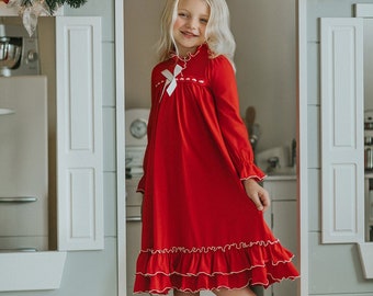 red night gown dresses