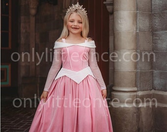 READY TO SHIP,Couture Sleeping Beauty,Disney Princess Cosplay,Disney Bounding,Halloween Costume,pink princess dress,custom princess gown