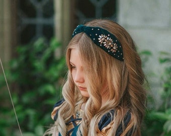 Merida headband,Disney Princess Cosplay,Art Deco velvet headband,girls headband,custom,boutique,Victorian,Custom Disney Accessories,Toddler