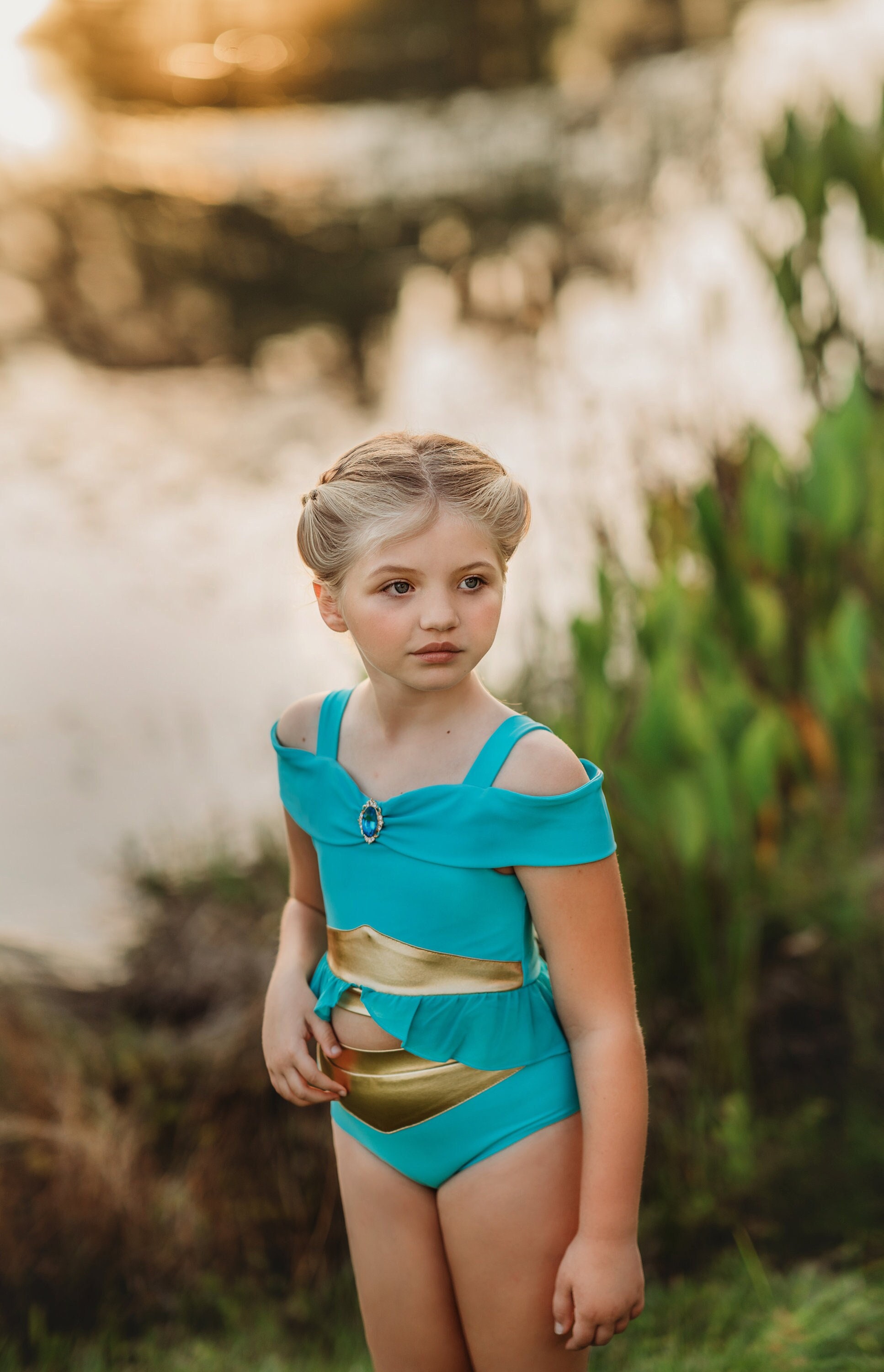 Princess Jasmine Swim Suite - Etsy