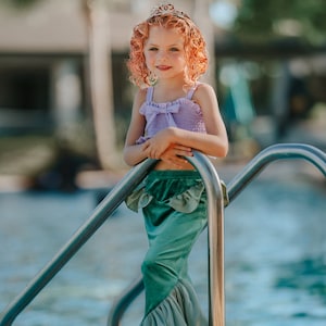Mermaid tail,mermaid skirt,mermaid party,toddler costume,mermaid costume,halloween,mermaid birthday,princess maxi skirt,under the sea gown image 5