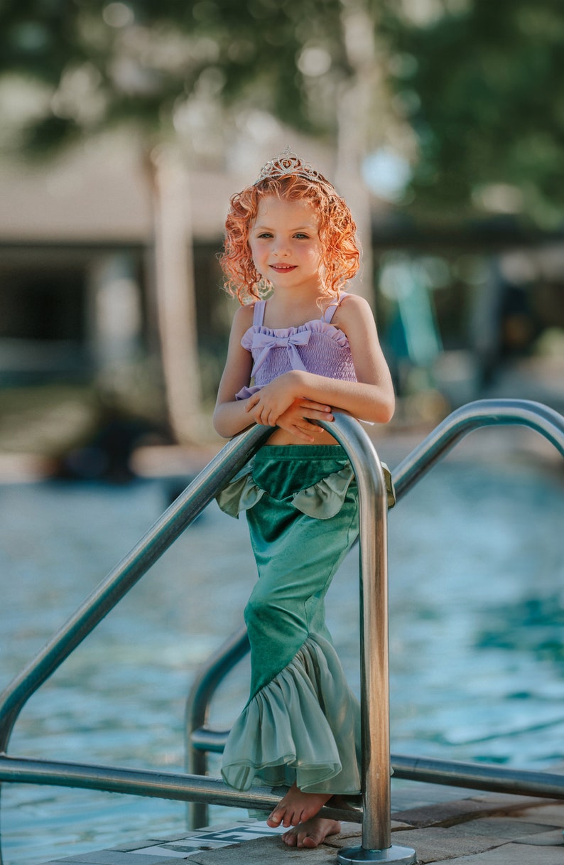 Mermaid tail,mermaid skirt,mermaid party,toddler costume,mermaid costume,halloween,mermaid birthday,princess maxi skirt,under the sea gown image 5