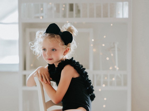 Girls Black Leotard ballet Leotard bodysuit sleeveless Leotard