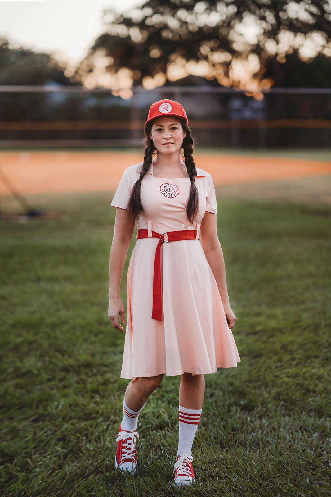 Ready to SHIP,womens League of Their Own costume,georgia Peaches Dress,Halloween outfit,baseball Dress for adult,baseball Costume,Halloween