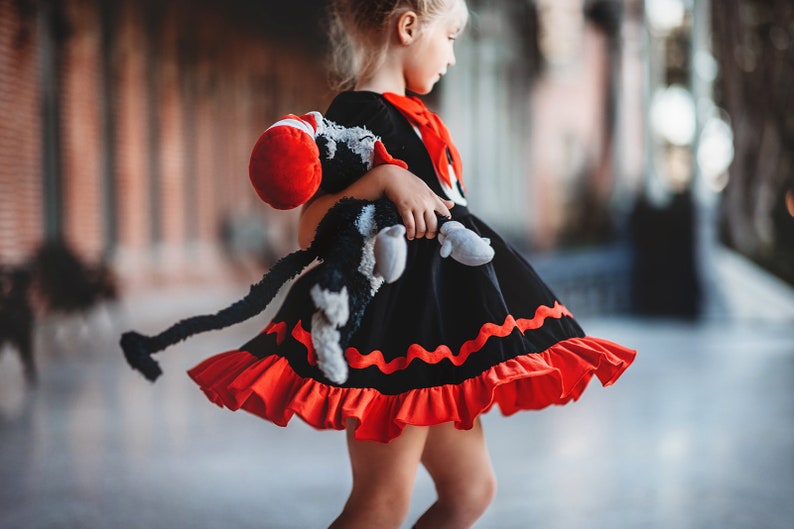 READY TO SHIP,Cat in the hat dress, dr. Seuss cosplay,100 days of school,cotton twirl dress,summer reading, elementary student,seussical image 3