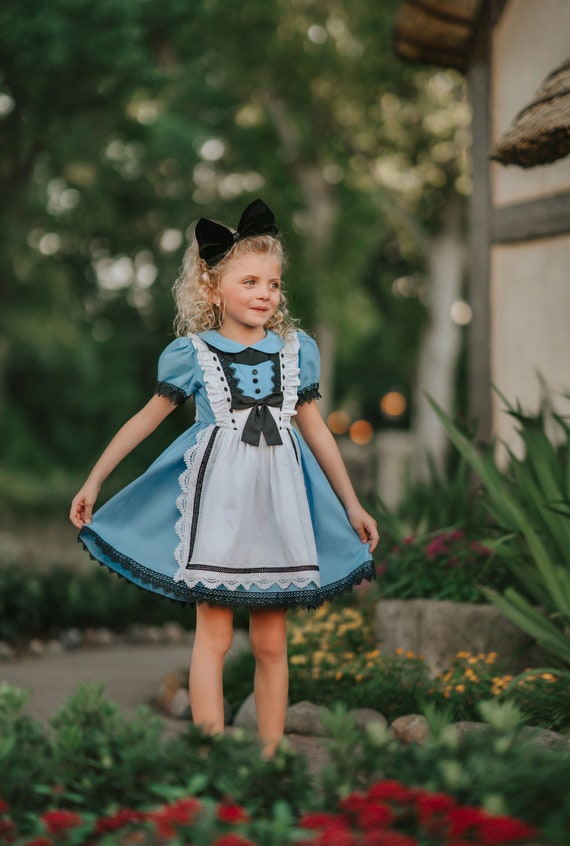 Alice in Wonderland Costume Blue Dress for Girls Alice in Wonderland Costume Blue Dress for Girls