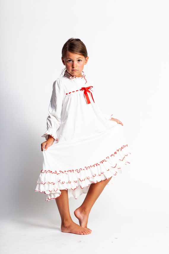 Our Long Sleeve Clara NightgownChristmas PajamasLong Sleeve Etsy