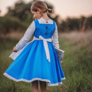 READY TO SHIP,Village Belle Costume,Beauty and the beast,Disney Princess Cosplay,machine washable princess costume,peasant belle image 5