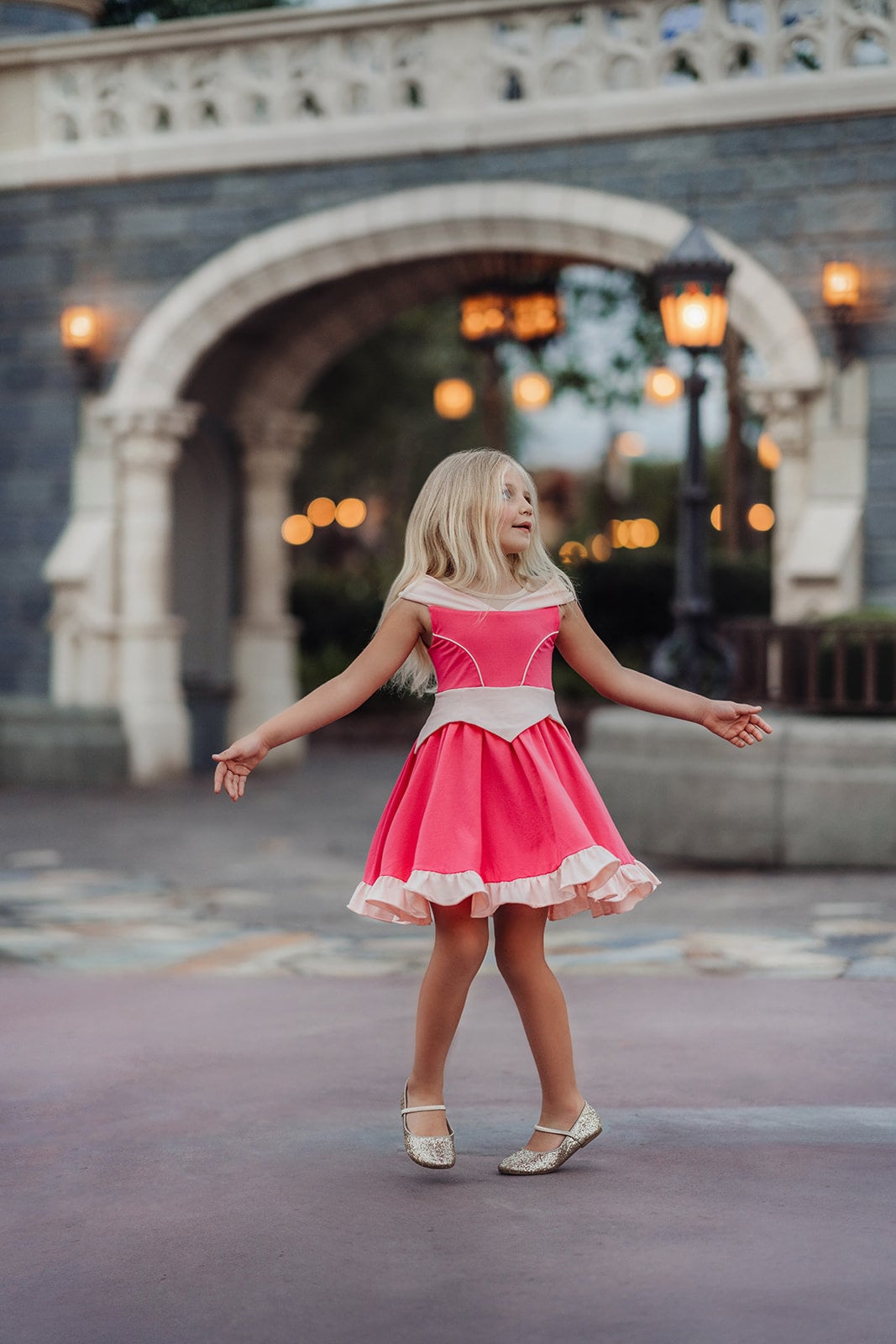 open lace back dress Little Adventures Rapunzel Twirl Dress, Size 12