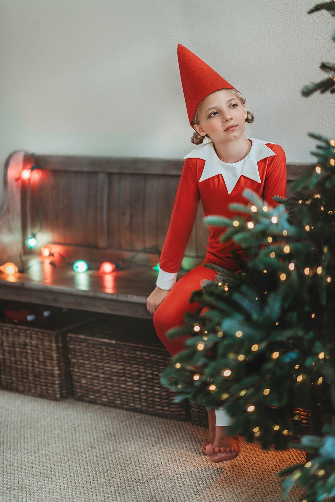【Anyone more】Eld Collar Layered Off-Shoulder T N/S Set Amazon.com: Berlune 7 Pcs Christmas Elf Poncho Costume for