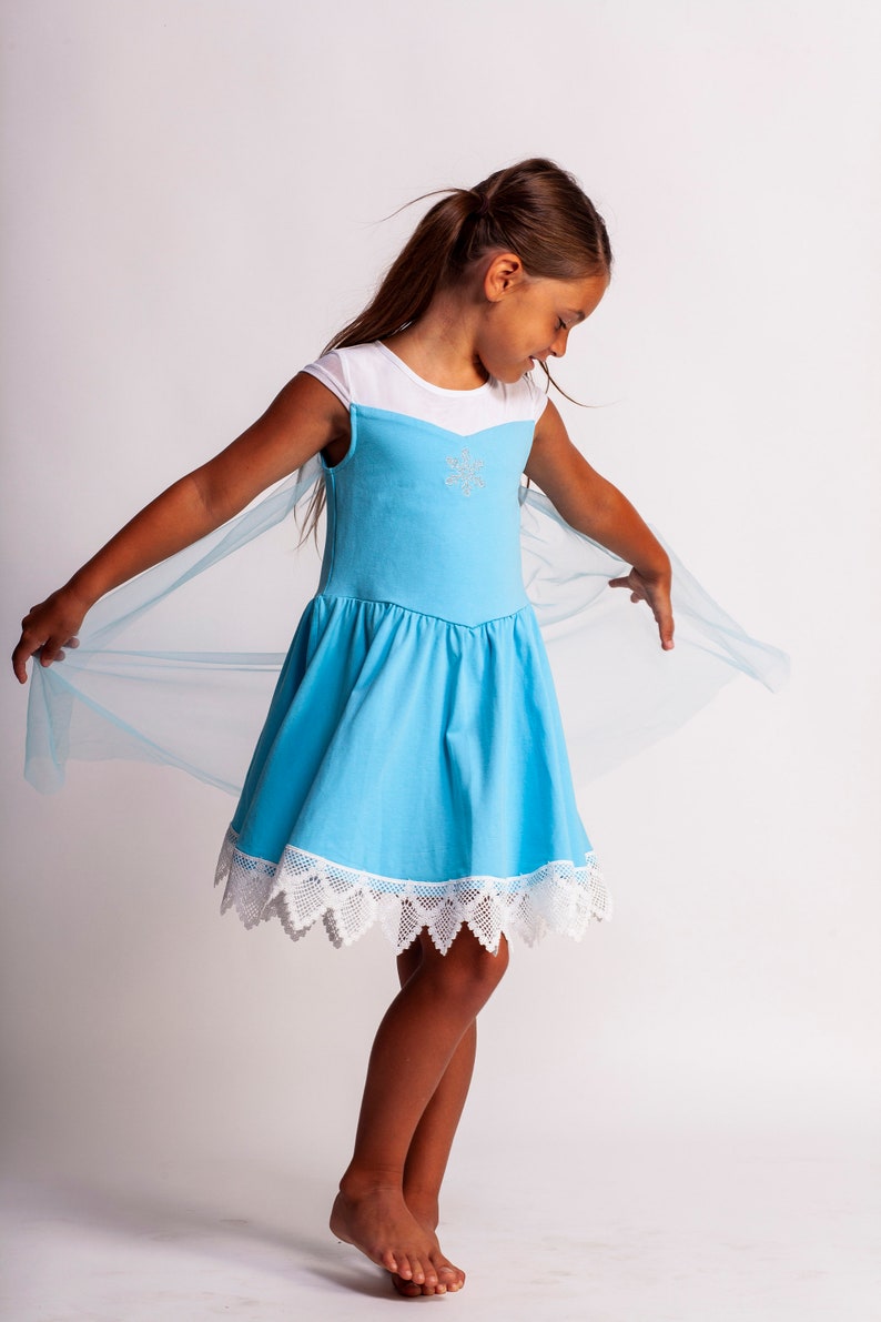 Anna Costume Perruque Filles Frozen Disney Princess Childs enfants accessoire robe fantaisie