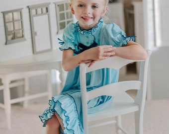 Disfraz de camisón de Wendy, Peter Pan, Clara Cascanueces, Vintage, Suave, Ballet Cascanueces, Solo una vez, Gira, Dormir, Regalo de cumpleaños, Azul pastel