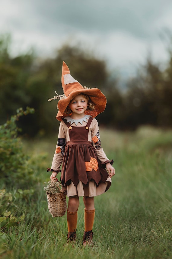 halloween costumes with brown dress limited edition Girls Fall dress,Scarecrow dress,Halloween Costume,Wizard of oz costume,Family costume,Pumpkin patch Fall photo Size - UK/EURO:9/42 140 XXL 70 52 weddingguestshop Chambray Mabel Maxi Dress