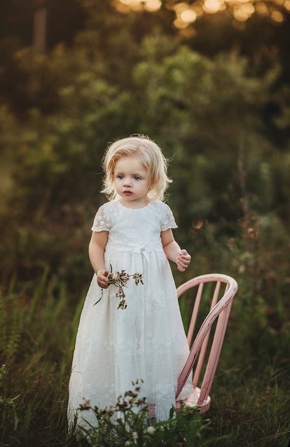 Floor Length Gown baby Baptism Gown white Blessing Gown edwardian Baby Dress dedication Ceremony victorian vintage Lace Dress infant fancy Etsy Canada