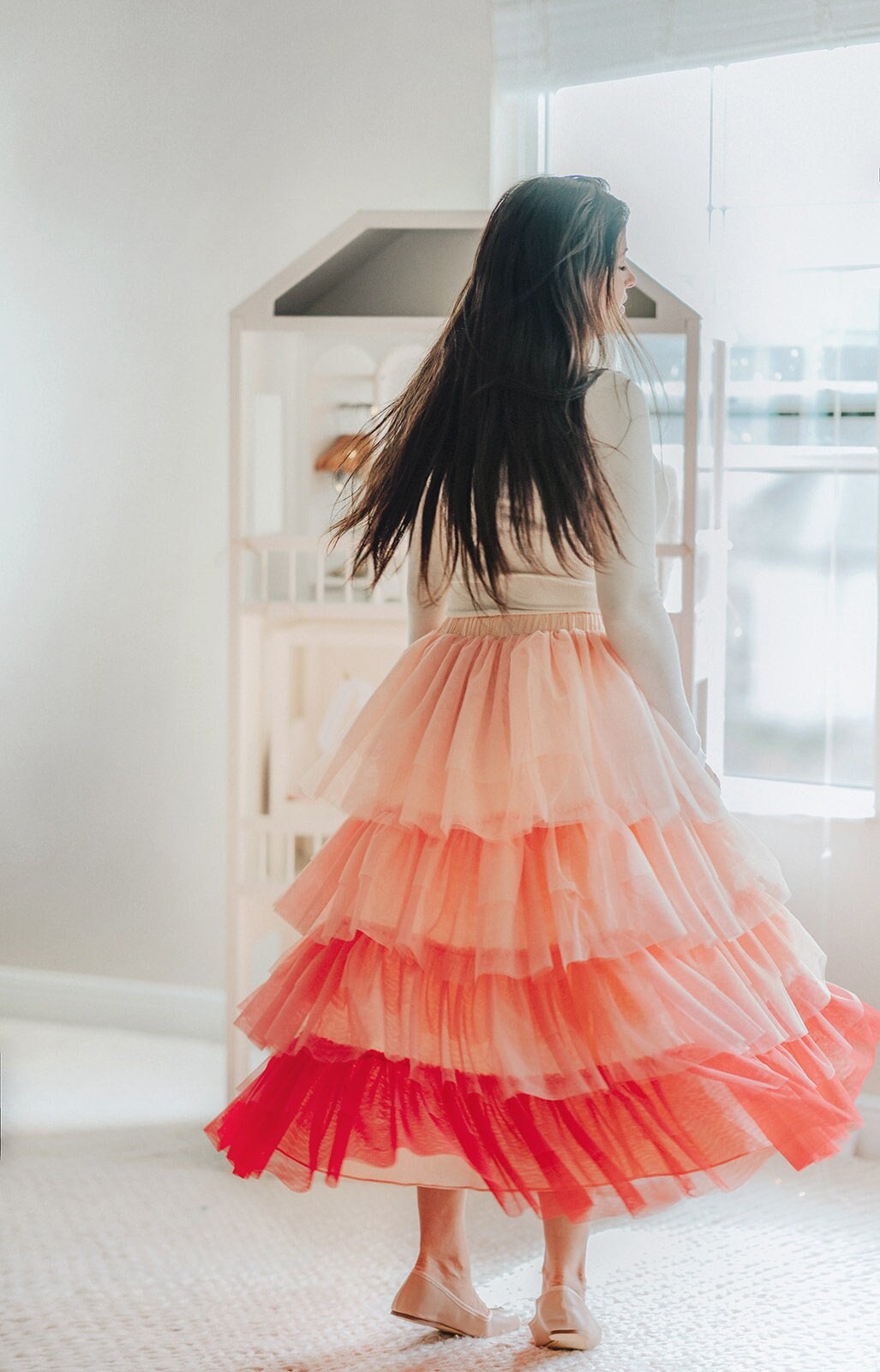 Begin掲載 Acka tulle long skirt | ochge.org