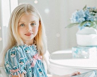 Vintage Princess Pajamas for Girls: Tea Party Nightgown, Toddler Sleepwear with Ruffles