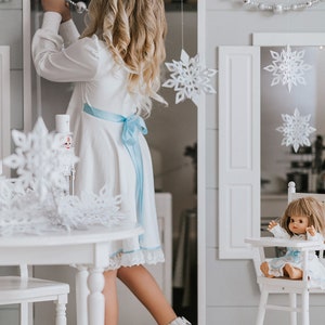 READY TO SHIP,Nutcracker Clara dress,Clara twirl dress,Clara costume,Nutcracker ballet costume,white twirl dress,Girls Christmas dress image 2