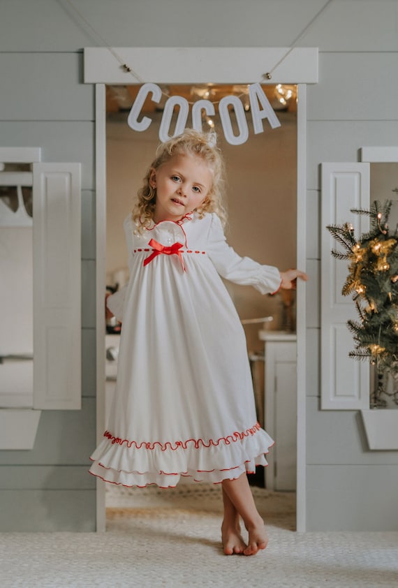 Long Sleeve Clara Nightgown, Nutcracker Ballet, Only Little Once,Christmas Morning loungewear,Family Christmas Photos,Breakfast with Santa