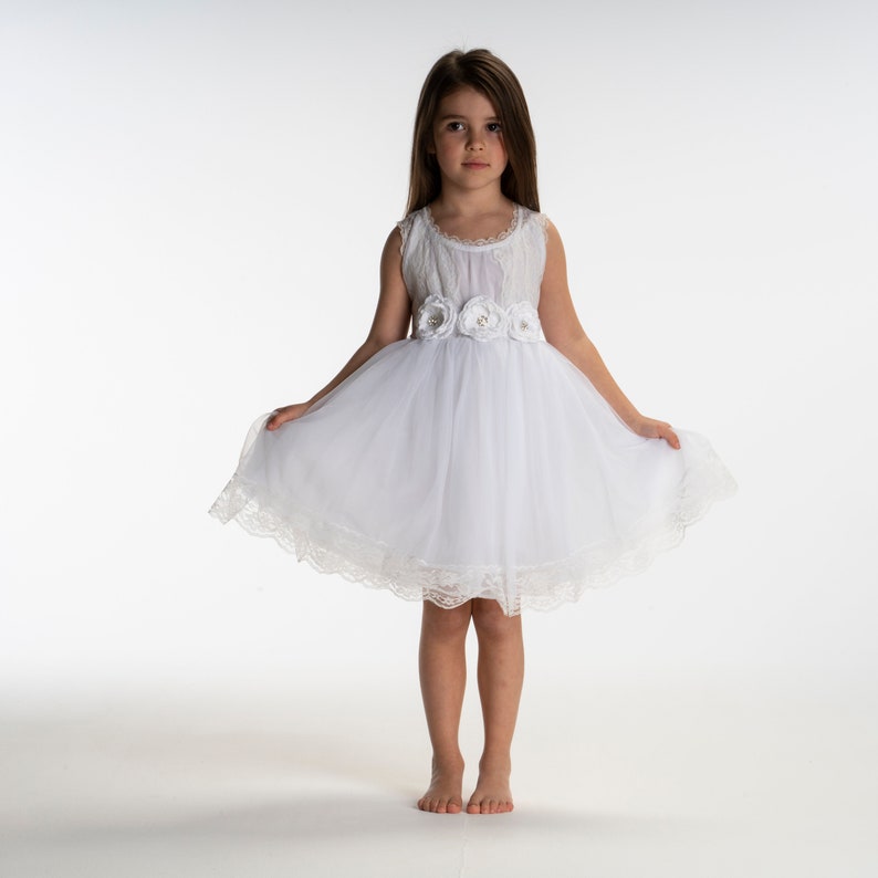 Flower Girl Dressfirst Communiongirls Dressflower Girl Etsy