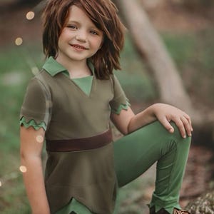 Peter Pan Costume,Peter Pan shirt,Halloween Costume,Theater Costume,Disney Cosplay,Disney Family Outfit for Not so scary Halloween