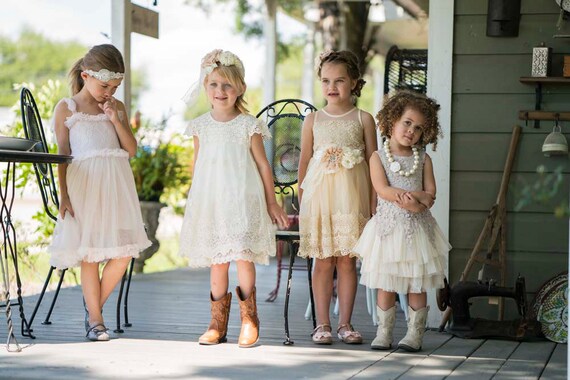 nautical flower girl dress